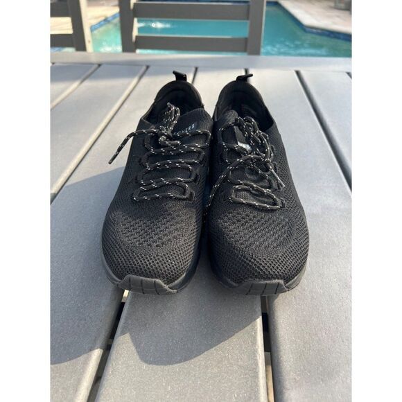 Skechers Los Angeles Women Black Stretch Fit Sneakers Size 8.5 - Picture 7 of 11